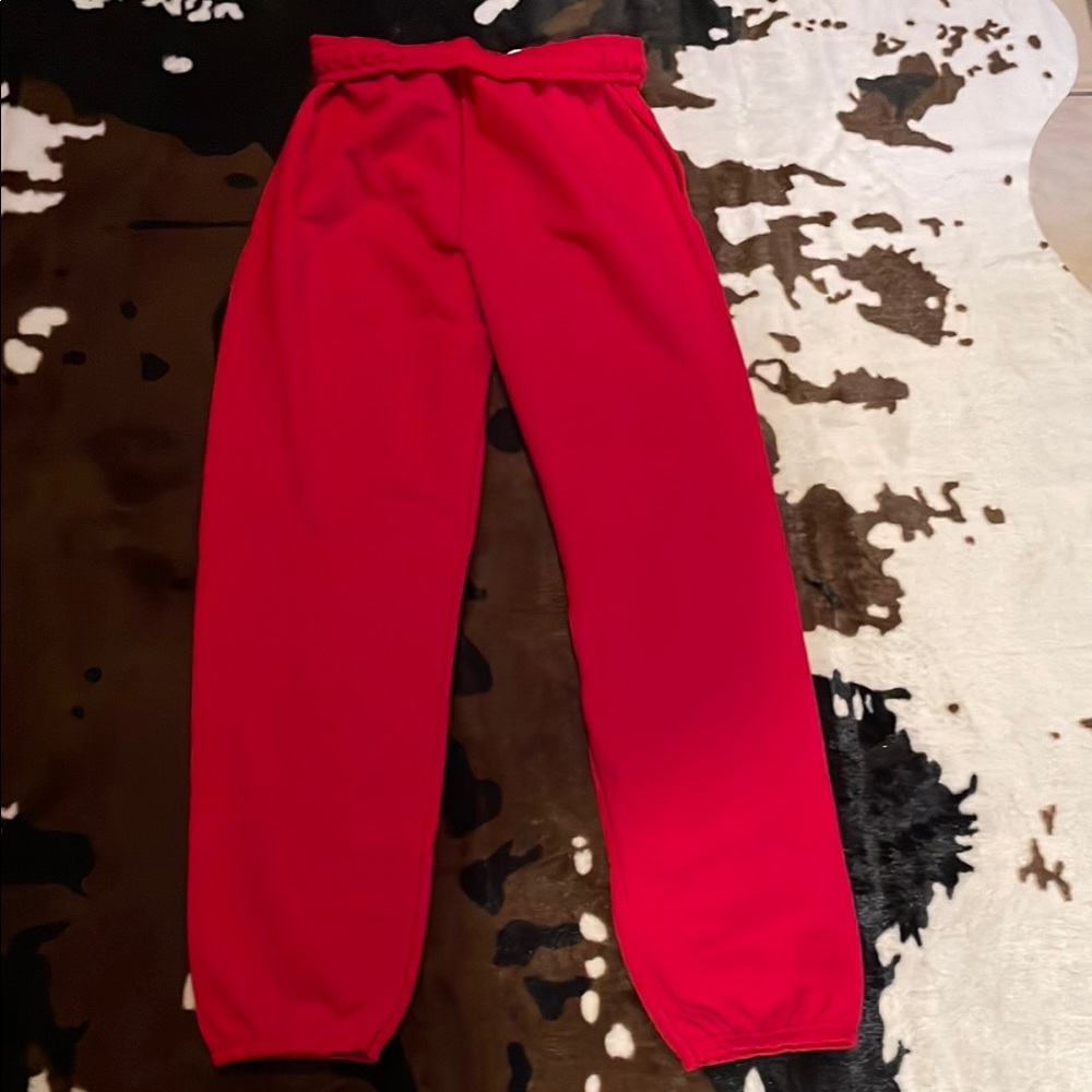 Red Mens Sweatpants with Skull Design! - Picture 5 of 5